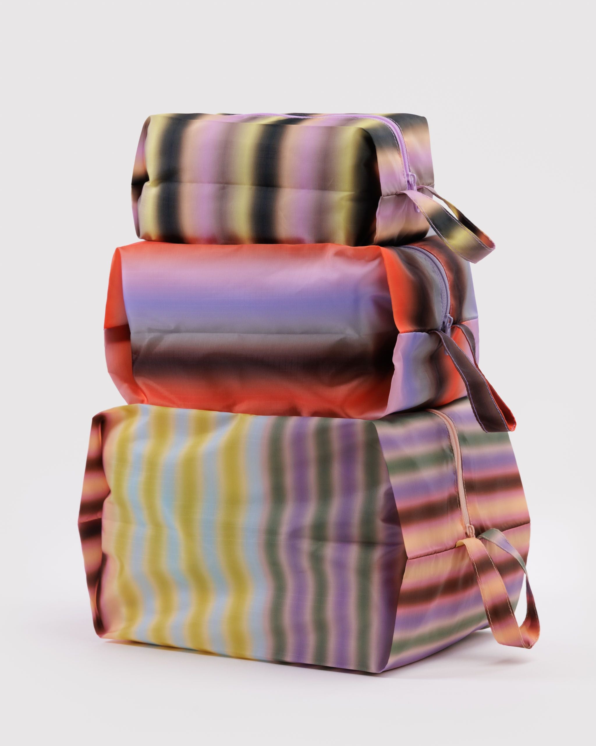 3D Zip Set - Gradient Stripes